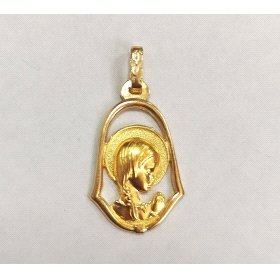 MEDALLAS ORO AMARILLO VIRGEN NIÑA                                     