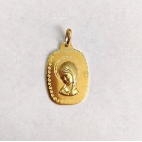 MEDALLAS ORO AMARILLO VIRGEN NIÑA                                     