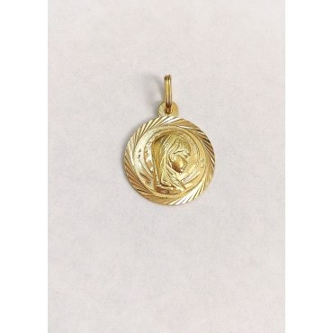 MEDALLAS ORO AMARILLO VIRGEN NIÑA                                     