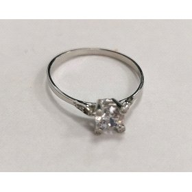 SORTIJA ORO BLANCO PIEDRA                                             