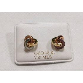 PENDIENTES ORO TRICOLOR                                               