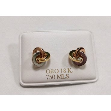 PENDIENTES ORO TRICOLOR                                               