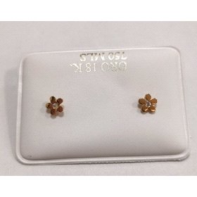 PENDIENTES NIÑA  MARGARITA ORO AMARILLO PIEDRA                        
