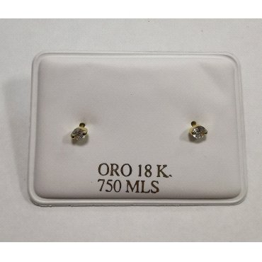 PENDIENTES ORO AMARILLO PIEDRA                                        
