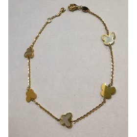 PULSERA SRA. ORO AMARILLO PIEDRA MARIPOSA                             