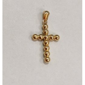 CRUZ BOLAS ORO AMARILLO LISA                                          