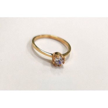 SORTIJA ORO AMARILLO PIEDRA  8 GARRAS                                 