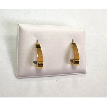 PENDIENTES ORO AMARILLO LISO                                          