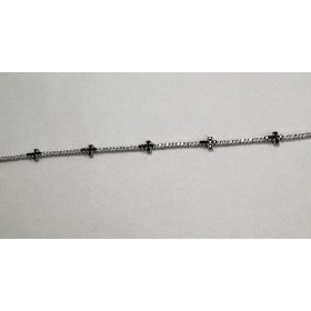 PULSERA SRA. ORO BLANCO PIEDRA                                        