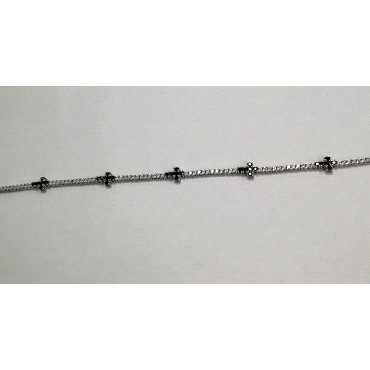 PULSERA SRA. ORO BLANCO PIEDRA                                        