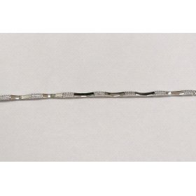 PULSERA SRA. ORO BLANCO PIEDRA                                        