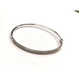 PULSERA SRA. ARO ORO BLANCO PIEDRA                                    