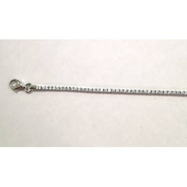 PULSERA SRA. ORO BLANCO PIEDRA                                        