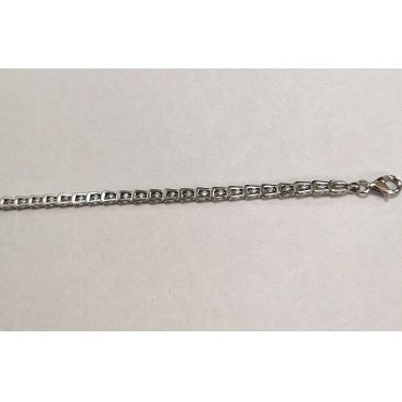 PULSERA SRA. ORO BLANCO PIEDRA                                        