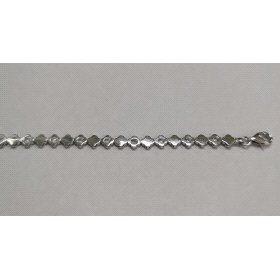 PULSERA SRA. ORO BLANCO PIEDRA                                        