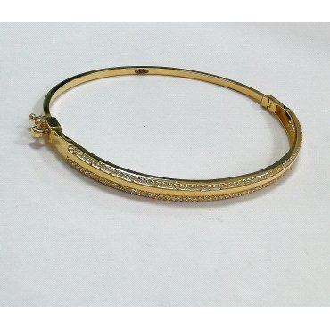 PULSERA SRA. ORO AMARILLO PIEDRA RIGIDA                               