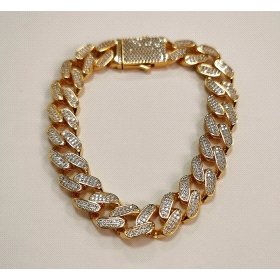 PULSERA SRA. ORO AMARILLO PIEDRA ITALIANA  MONACO                     
