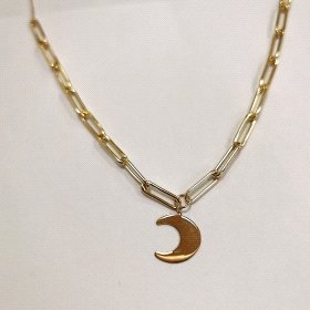 GARGANTILLA  LUNA ORO AMARILLO                                        