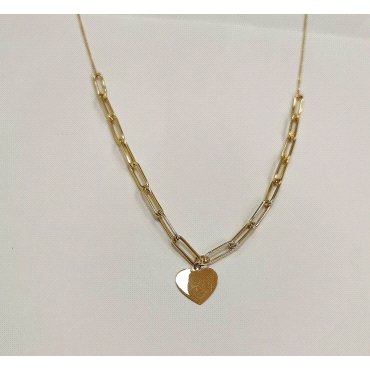 GARGANTILLA  CORAZON ORO AMARILLO                                     