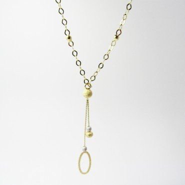 GARGANTILLA ORO BICOLOR ITALIANO LISO