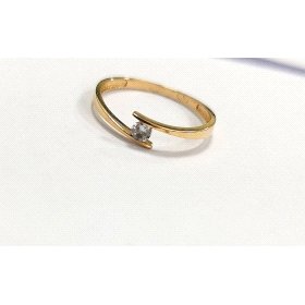 SORTIJA  SOLITARIO ORO AMARILLO PIEDRA                                