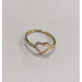 SORTIJA ORO AMARILLO PIEDRA CORAZON                                   
