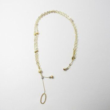 GARGANTILLA ORO BICOLOR ITALIANO LISO
