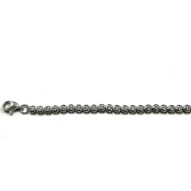 PULSERA SRA. ORO BLANCO PIEDRA                                        
