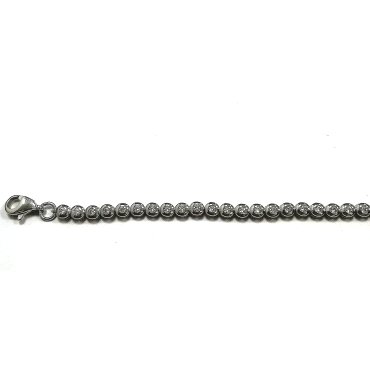 PULSERA SRA. ORO BLANCO PIEDRA                                        
