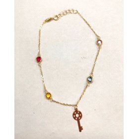 PULSERA SRA. ORO AMARILLO PIEDRA                                      