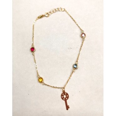 PULSERA SRA. ORO AMARILLO PIEDRA                                      