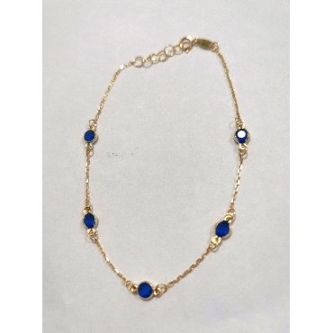 PULSERA SRA. ORO AMARILLO PIEDRA                                      