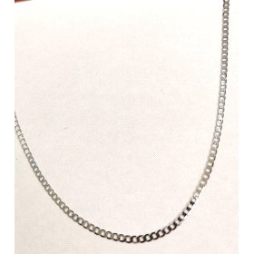 CADENAS CADENA ORO BLANCO 50 CM. BARBADA                              