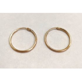 PENDIENTES ARO ORO AMARILLO TUBO                                      