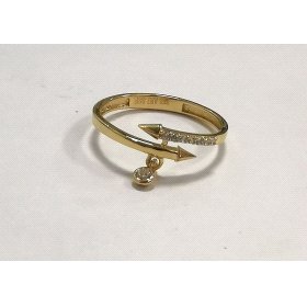 SORTIJA ORO AMARILLO PIEDRA FLECHA                                    