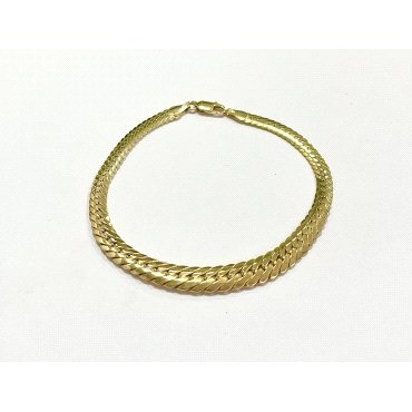 PULSERA COLA DE ZORRO ORO AMARILLO                                    