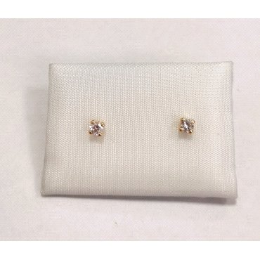 PENDIENTES NIÑA ORO AMARILLO PIEDRA                                   