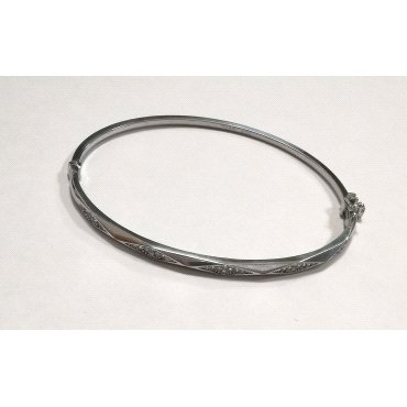 PULSERA SRA. ORO BLANCO PIEDRA                                        