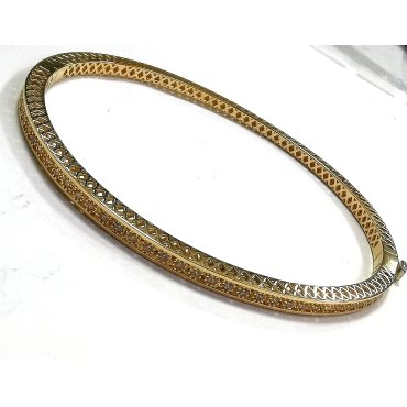 PULSERA  ARO SRA. ORO AMARILLO PIEDRA                                 