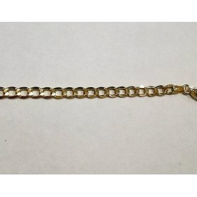 PULSERA SRA. ORO AMARILLO BARBADA  18.5 X4M/M                         