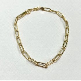 PULSERA SRA. ORO AMARILLO ESLABONES                                   