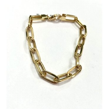 PULSERA SRA. ORO AMARILLO FORZADA 20CM LARGO 5M/M GRUESO              