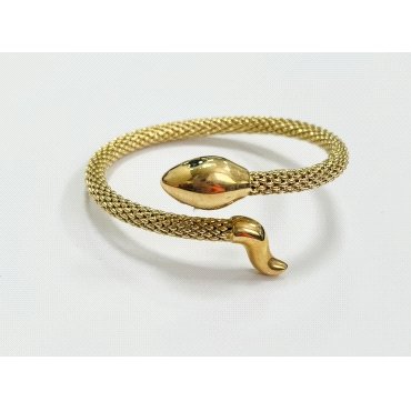 PULSERA ARO ORO AMARILLO ITALIANO PIEDRA                              