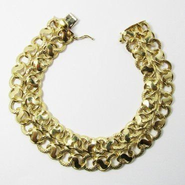 PULSERA SRA. ORO AMARILLO ITALIANO LISO
