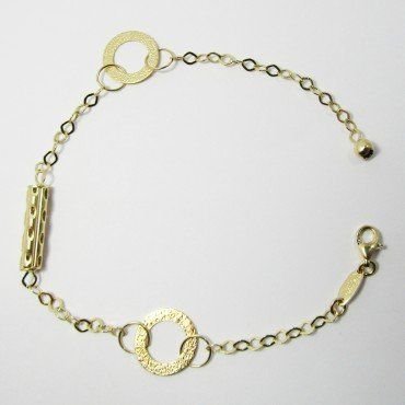 PULSERA SRA. ORO AMARILLO ITALIANO PIEDR
