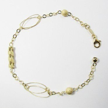 PULSERA SRA. ORO AMARILLO ITALIANO PIEDR