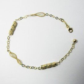 PULSERA SRA. ORO AMARILLO ITALIANO PIEDR