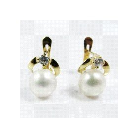 JUEGO DE COMUNION PERLA ORO AMARILLO PIEDRA