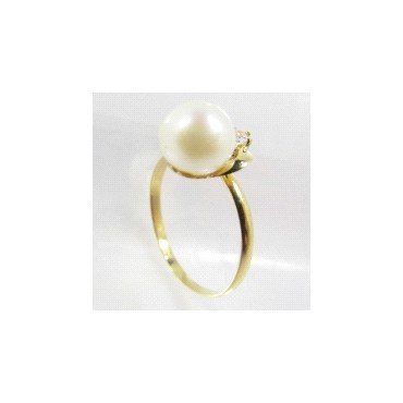 JUEGO DE COMUNION PERLA ORO AMARILLO PIEDRA