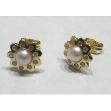 JUEGO ORO AMARILLO PERLA PIEDRA